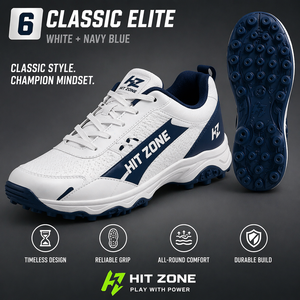 รองเท้าคริกเก็ตแบบมีปุ่มยางรุ่น Hit Zone น้ำหนักเบา สวมใส่สบาย เหมาะสำหรับการฝึกซ้อมและการแข่งขันคริกเก็ตทุกประเภท - Product Image 3