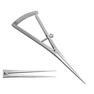 Calibrador Recto de 7 Pulgadas para Mapeo Óseo, Instrumento de Medición de Precisión de 0-40 mm, Acero Inoxidable de Grado Alemán, Ortopédico - Product Image 1