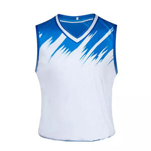 Ensembles de maillots de basket en polyester respirant, motif floral, logo personnalisé disponible, toutes couleurs et tailles, uniforme sans manches en mesh - Product Image 1