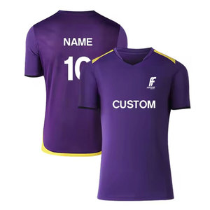 Créez votre propre maillot de football respirant à manches courtes pour l'été, 100% polyester, dernier style, meilleure vente en ligne pour adultes - Product Image 1