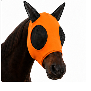 <b>Equestrian</b> Equipment High Quality Anti-mosquito Breathable Comfortable Mesh Customized Lightweight High Elastic Horse Fly Mask - Product Image 5