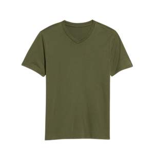 Camiseta de Cuello en V para Hombre, Manga Corta, Informal, Básica, Suave, Transpirable, Ligera, para Uso Diario de Verano, Fabricante OEM Personalizado - Product Image 5