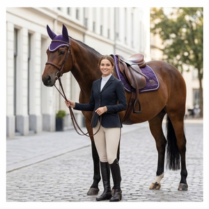 Meilleures ventes 2026 : Bonnet d'oreille pour cheval personnalisé en néoprène, crocheté à la main, respirant, type masque anti-mouches, voile et protège-oreilles pour cheval - Product Image 4