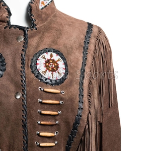 แจ็คเก็ตคาวเกิร์ลหนังกลับสุดเท่ห์ แฟชั่นล่าสุด เสื้อโค้ทฤดูหนาวสำหรับผู้หญิง พร้อมดีไซน์สั่งทำพิเศษ แจ็คเก็ตหนังแท้สไตล์ตะวันตก - Product Image 4