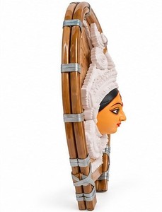 Durga Wooden Wall <b>Hanging</b> Carved Rattan Frame Traditional Style Multifunction Living Room Decor Single Hook Type Installation - Product Image 5