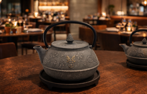 Théière en fonte décorative de qualité alimentaire, résistante à la chaleur, non toxique, finition émaillée, style japonais, 1200 ml, référence 3009421-0.8, vente chaude - Product Image 2