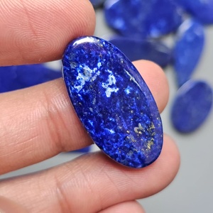 Lot de cabochons en lapis-lazuli naturel de formes variées, taille libre, pierres précieuses bleues pour la fabrication de bijoux - Product Image 3