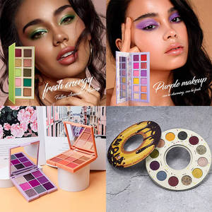 Palette de fards à paupières scintillants métalliques vegan à haute pigmentation, poudre minérale pressée, multicolores, sans cruauté - Product Image 2