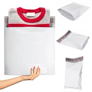 500-Pack bianco 13X13X4 pollici per Poly Mailer borse 2.5 Mil spedizione di espansione per abbigliamento per la spedizione postale - Product Image 1
