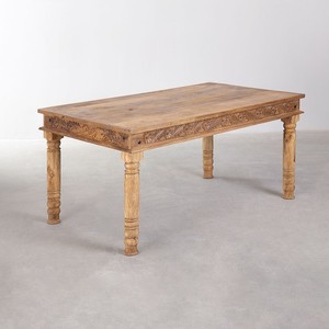 Mesa de comedor rectangular Vandana Hexa Altis de 160x90 cm en madera de mango Taraz - Product Image 3