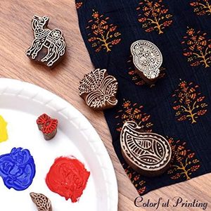 Bloques de Impresión de Madera para Artesanía Textil, Estampado Decorativo Hecho a Mano, Diseño Floral Paisley, Proveedor Mayorista - Product Image 2