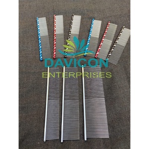 PEINE DE ASEO DE MASCOTAS DE ACERO INOXIDABLE | PEINE DE METAL PARA PERROS GATOS Y OTRAS MASCOTAS | COLOR PERSONALIZADO - Product Image 5