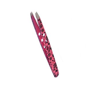 DANTRIC IMPLANTS Stainless Steel High Quality Durable Classic Eyebrow Tweezers <b>Clip</b> Slanted Squared Tip Serrated Tip - Product Image 5