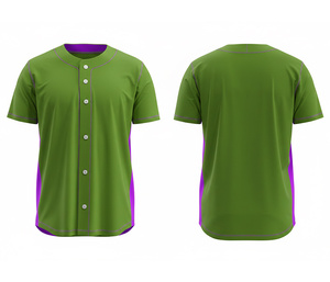 Camiseta de Béisbol Personalizada, Material Ligero de Doble Capa |   Uniforme de Béisbol para Equipo con Logotipo y Números Personalizados |   Poliéster Transpirable - Product Image 2
