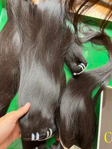 Vente en gros 8-30 pouces cheveux humains brésiliens 100% os faisceaux de cheveux humains droits extension de cheveux humains non transformés - Product Image 3