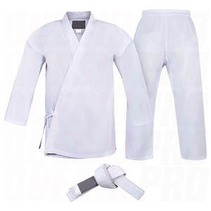 Uniforme de Karate para Niños y Adultos, Ligero, Pantalones y Chaqueta Gi para Estudiantes, Entrenamiento de Artes Marciales, Práctica y Competencia, con Cinturón Gratis - Product Image 1