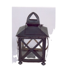 โคมไฟโลหะทรงสี่เหลี่ยมผืนผ้าทำจากโลหะทรงหกเหลี่ยมพร้อมแก้วใสโคมไฟโลหะ - Product Image 2