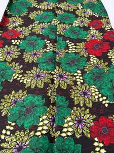 Tela de algodón con estampado de cera africana de primera calidad para mujer, asequible para vestidos, bodas, ropa de fiesta y diseños personalizados Congo - Product Image 4