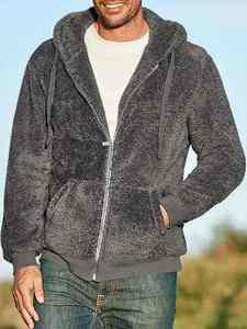 Veste polaire d'hiver surdimensionnée pour homme, col montant, respirante, coupe-vent, écologique, à fermeture éclair, vente en gros OEM de haute qualité - Product Image 2