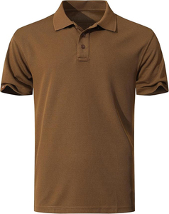 Camisa de Golf Táctica de Manga Corta para Hombre, con Botones, Casual, de Secado Rápido, Tejido Piqué, Transpirable, 230g - Product Image 1