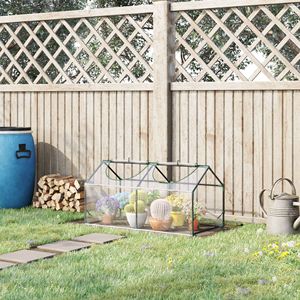 Mini serra portatile 120x60x60 cm con copertura in PVC e finestre avvolgibili con cerniera per giardino interno/esterno - Product Image 2