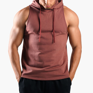 Sudadera Ligera sin Mangas con Capucha para Hombre, Sudadera con Capucha para Gimnasio, Ropa de Entrenamiento Físico, Transpirable, para Correr, Deportes, Fisicoculturismo - Product Image 1