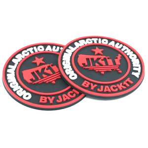 Custom Soft PVC Rubber Patches 3D Heat <b>Press</b> Silicone Labels with Embossed Logos for Clothing, Hats, Bags, and Sports Gear - Product Image 4