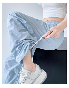 Triveers fabrique des pantalons de survêtement baggy à jambes droites de style nouveau, 100% coton, pantalons de jogging, pantalons cargo personnalisés pour femmes - Product Image 4