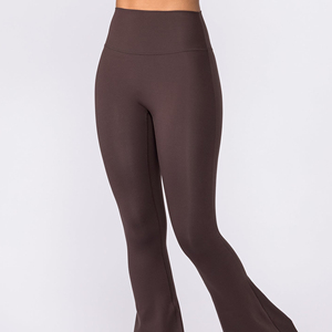 Pantalons de yoga au design simple, service OEM, leggings personnalisés, marque propre, leggings de sport taille haute pour femmes, fitness - Product Image 4