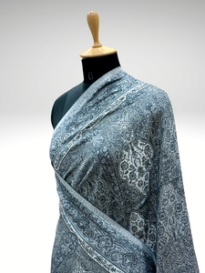 Châle Jamawar de Luxe : Écharpe Traditionnelle Cachemire en Jacquard Floral Mélangé de Laine – Stole de Mariage Ethnique et Écharpe d'Hiver pour Femme - Product Image 2