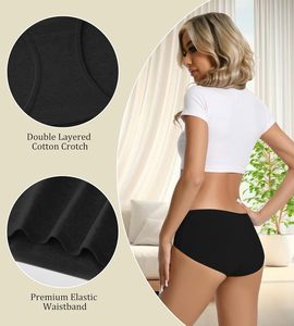 Tangas de Algodón 100% para Mujer, Tejido Transpirable, Ecológico, Elástico, Corte Moderno, Cobertura Completa, Uso Diario, Directo de Fábrica - Product Image 5