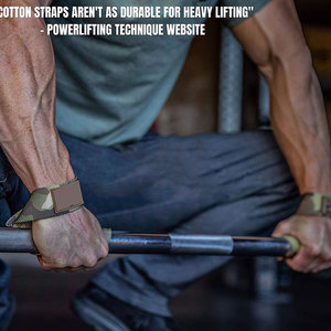 Custom Logo Heavy Duty Gym <b>Straps</b> for Unisex Padded Cotton Neoprene Adjustable Weightlifting Pulling Deadlift Lifting Wrist - Product Image 4