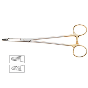 Porte-aiguilles en acier inoxydable de 7 pouces (18 cm) avec pointes droites standard, pinces manuelles, instruments chirurgicaux pour aiguilles - Product Image 4