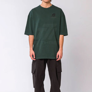 Camisetas Extra Grandes de Felpa Francesa Premium para Hombre, Transpirables, 100% Algodón en la Parte Delantera, Manga Corta, Interior Suave, Cómodas, Modernas y Urbanas - Product Image 2