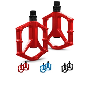 Pedales para Bicicleta de Montaña, Pedales Planos para Carretera/MTB, Antideslizantes, Ligeros, de Aleación de Aluminio, Ultraligeros, con Rodamientos, para Bicicletas BMX y MTB - Product Image 1