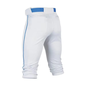 Wholesale Baseball Pants Trousers Side Stripe 100%Polyester Anti Bacterial Breathable Youth <b>White</b> Baseball Pants <b>Knickers</b> - Product Image 4