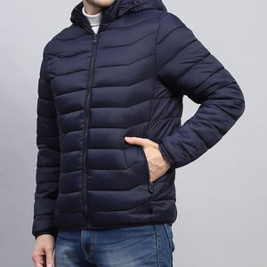Custom Polyester Puffer Jacket 500gsm Heavyweight <b>Mens</b> Wholesale for Fashion Brands Low MOQ Wholesale - Product Image 6