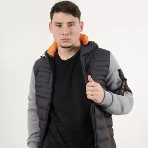 Chaquetas Acolchadas FLY HUMBLE SPORTSWEAR al por Mayor, Personalizadas con Impresión OEM, Impermeables, con Cuello Mao, Forro de Algodón, Casuales y Brillantes para Hombre - Product Image 2