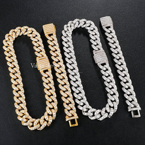 Collar de Plata de Ley 925 Premium, 21MM de espesor, acabado de alto pulido, 46CM, 18 pulgadas, ropa de calle audaz, collares de moissanita Unisex - Product Image 6