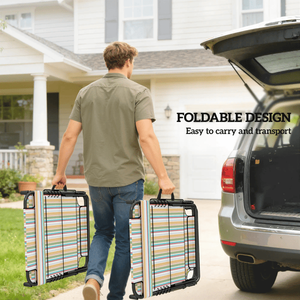 Sedie a sdraio pieghevoli per patio Nessuna spedizione nei fine settimana - Product Image 4