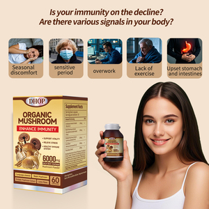 Capsules de mélange de champignons de supplément OEM Capsule d'extrait de champignon Reishi Capsules de mélange de champignons complexes - Product Image 5