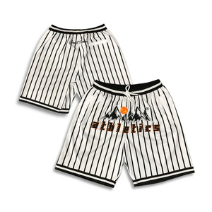 Shorts de basketball pour hommes, noir et blanc, imprimé numérique, séchage rapide, antibactérien, respirant, anti-UV, fermeture à cordon, taille plus, tous les modèles - Product Image 4
