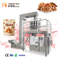 Machine d'emballage automatique de noix pour amandes, noix de cajou, pistaches, noix mélangées, sachets Doypack, ligne d'emballage avec peseuse multi-têtes, qualité alimentaire