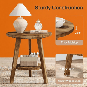 Tavolino da Caffè in Rattan per Soggiorno, Non Adatto per Resi Non Difettosi - Product Image 3