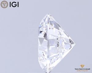 Diamante Cultivado en Laboratorio CVD de Forma Redonda de 8.54 mm, 2.50 Quilates con Certificado IGI, Color D, Claridad VVS1, Elegante Centro de Atención - Product Image 3