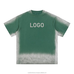 Nouvelle Mode Vintage Lâche Hommes T-Shirt Lourd 100% Coton Impression Personnalisée Logo 250gsm Détresse Surdimensionné Styles - Product Image 5