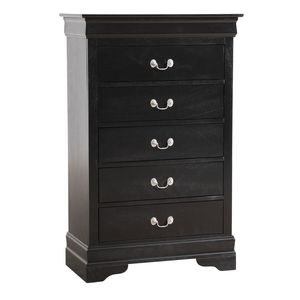 Commode Louis Philippe G2150 CH noire - Product Image 4