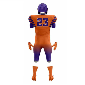 Conception de logo personnalisé, uniformes d'équipe de football américain avec vêtements de sport respirants 100% polyester, uniforme de football américain fabriqué par GSI - Product Image 3
