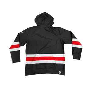 เสื้อฮู้ดดี้ผู้ชายสไตล์สตรีทแวร์ทรงโอเวอร์ไซส์ ผ้าฟลีซกันยับ พิมพ์ลายตัวอักษร ผลิตจากโพลีเอสเตอร์/คอตตอน - Product Image 3