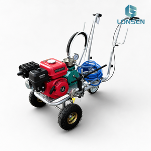 Machine de marquage routier à essence en aluminium GUANGAN pour le marquage des parkings et des chaussées - Product Image 1